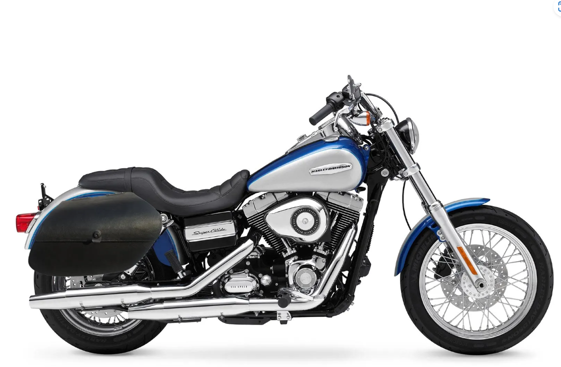 1011L- Saddleline Harley-Davidson Dyna Super Glide FXDC FXD Saddlebags With Quick Mounting.