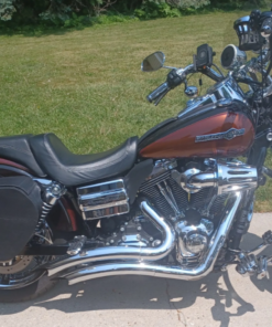 1012LK- Saddleline Harley-Davidson Dyna Super Glide Saddlebags FXDC FXDX FXDT FXD with Quick Detach Mounts.
