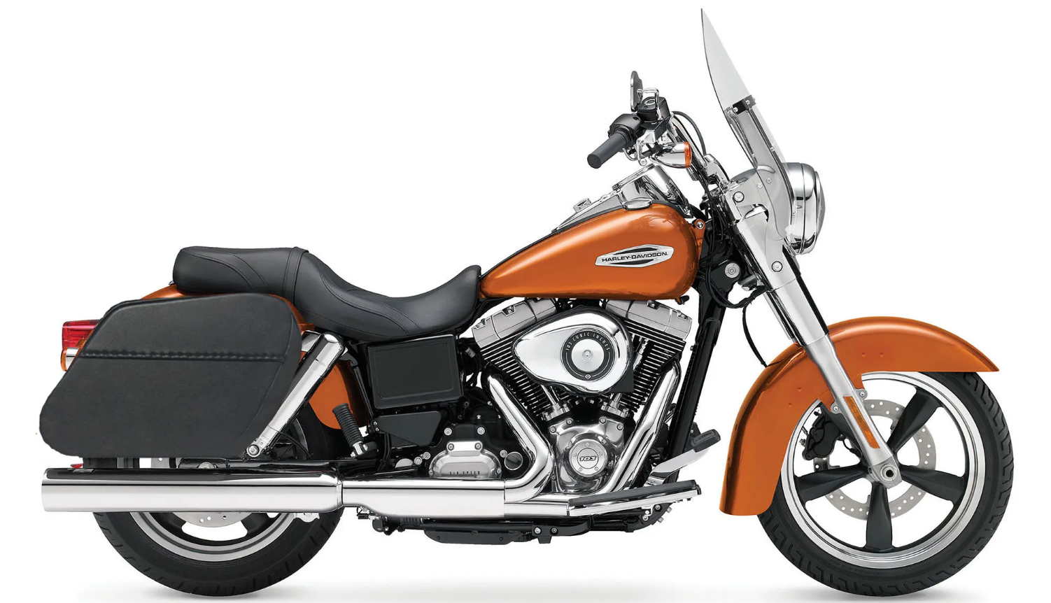 1022LK- SADDLELINE HARLEY-DAVIDSON DYNA SWITCHBACK FLD SADDLEBAGS With Quick Detachable Mounts.