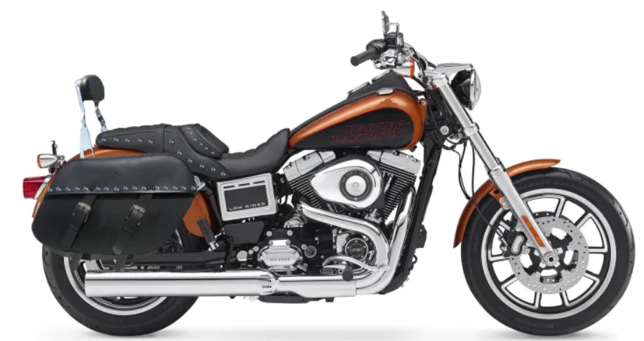IO43ST- SADDLELINE HARLEY-DAVIDSON DYNA LOW RIDER FXDL SADDLEBAGS WITH QUICK DETACHABLE MOUNTS.