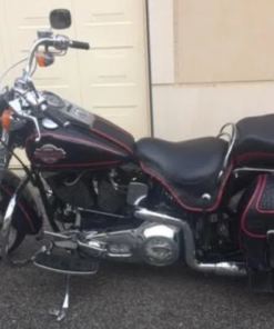 604RDFR- Saddleline Harley-Davidson Softail Springer FLSTS and FLSTSI saddlebags with Mounting Hardware.