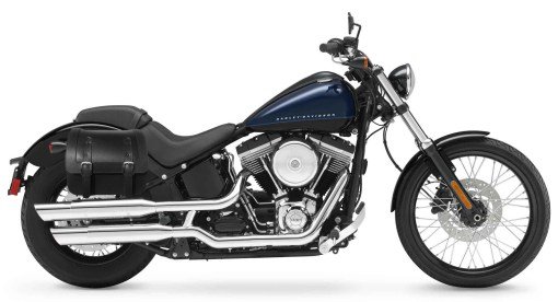 904-SADDLELINE Harley-Davidson Softail Blackline Saddlebags With Quick Disconnect Mounting.