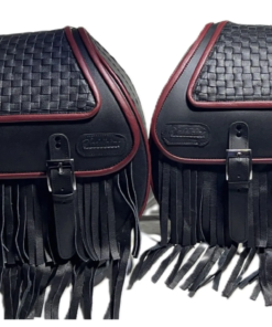 Alternative view of 604RDFR- Saddleline Harley-Davidson Softail Springer FLSTS and FLSTSI saddlebags with Mounting Hardware.