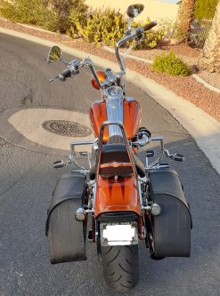 101F2-Saddleline Harley-Davidson Softail Standard FXST Saddlebags with Quick Disconnect Mounts. 2000 to 2008 - Image 4
