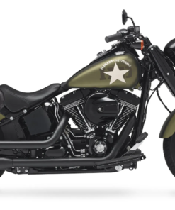 413F2B-Saddleline Harley_Davidson Softail Slim FLS AND FLSS Saddlebags With Quick Detach Mounts. 2012-2017