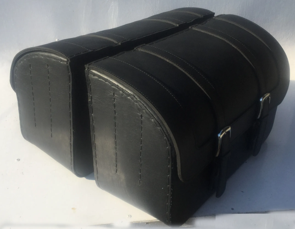 420F2-Saddleline Harley-Davidson Softail Deluxe FLD & FLDE Saddlebags ( 2018-2019-2020 -2021)With Quick Mounting. - Image 3