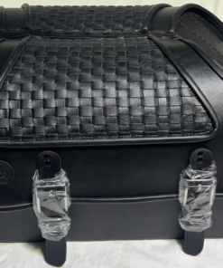 Alternative view of 423F- Saddleline Harley-Davidson Softail Deluxe FLSTN Saddlebags With Quick Detaching Mounting.