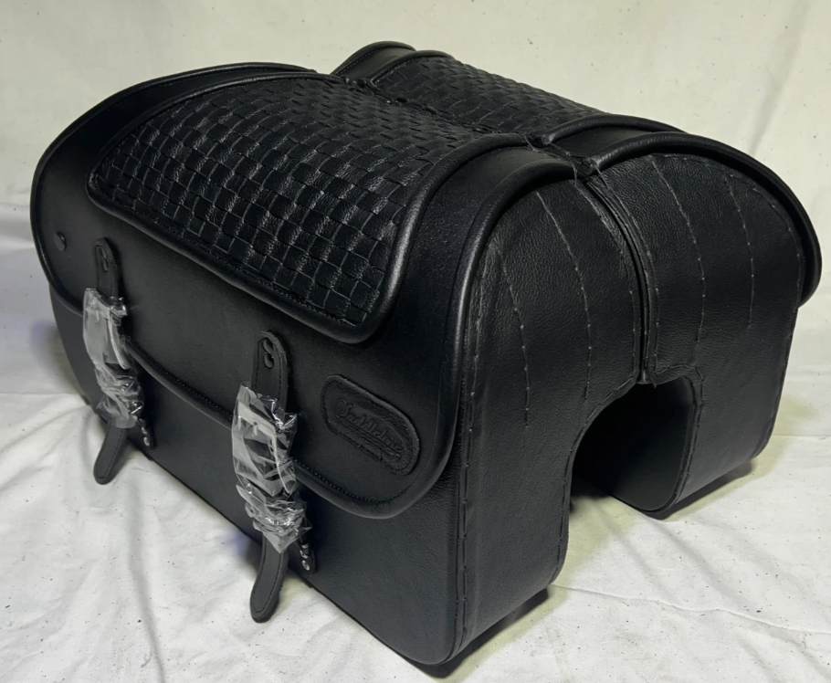 423F- Saddleline Harley-Davidson Softail Deluxe FLSTN Saddlebags With Quick Detaching Mounting. - Image 5