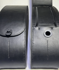 424F-Saddleline Harley-Davidson Softail Deluxe FLSTN Saddlebags With Quick Mounting. - Image 6