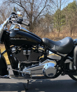 Alternative view of 426F3- Saddleline Harley-Davidson Softail Deluxe FLD and FLDE Saddlebags With Quick Mounting. ( Fitment 2018-2019-2020-2021).