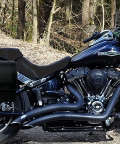 432L- SADDLELINE Harley-Davidson Softail Sports Glide Saddlebags With Quick Disconnect Mounting. Lockable.