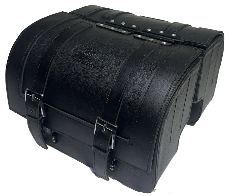 433F- Saddleline Harley-Davidson Softail Breakout FXSB & FXSBSE Saddlebags With Quick Detaching Mounting Brackets. - Image 3