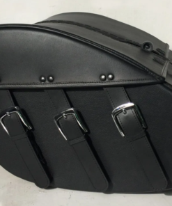 Alternative view of 434TD3- Saddleline Harley-Davidson Softail Breakout FXSB / FXSBSE saddlebags With Quick Detach Mounting Hardware.