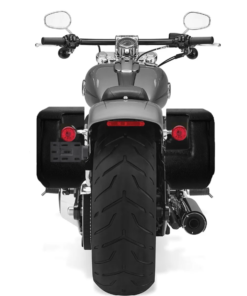 Alternative view of 435F2B- Saddleline Harley-Davidson Softail Breakout Saddlebags FXSB / FXSBSE With Quick Detach Mounting brackets.