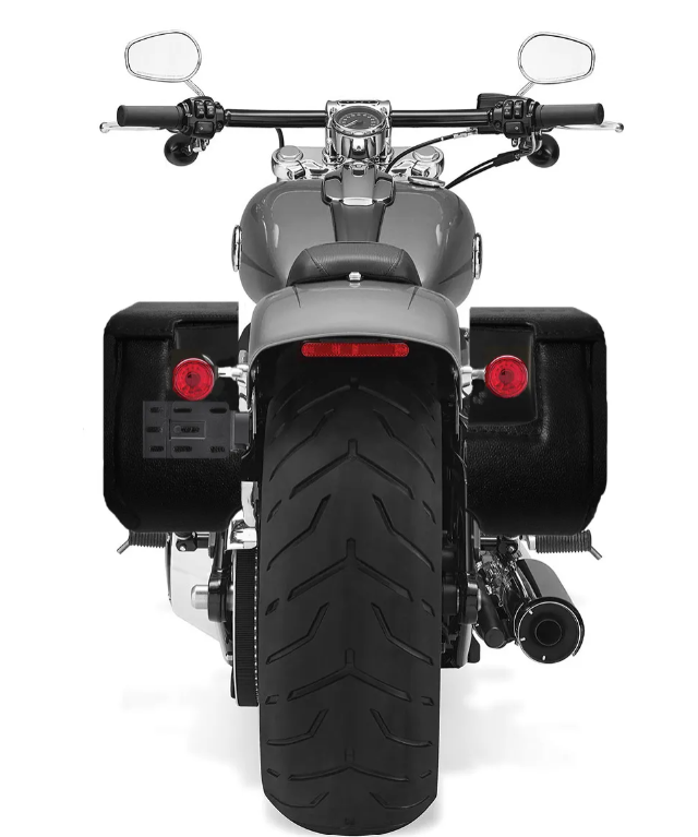 435F2B- Saddleline Harley-Davidson Softail Breakout Saddlebags FXSB / FXSBSE With Quick Detach Mounting brackets. - Image 2