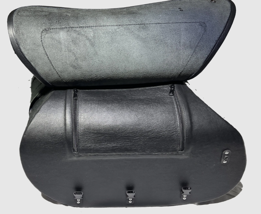 708STD- Saddleline Harley-Davidson FLSTC & FLSTCI Heritage Softail Classic Saddlebags with complete mounting hardware. - Image 6