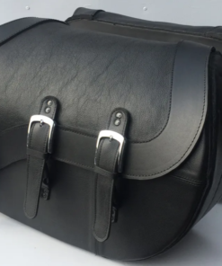 Alternative view of 701F3- Saddleline Harley-Davidson Softail Heritage Classic FLSTC saddlebags With Quick Detachable Mounting.