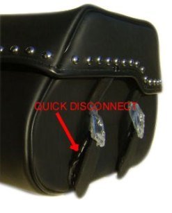 1016ST- Saddleline Harley-Davidson Dyna Super Glide saddlebags FXDC FXDX FXDT FXD with quick detachable mounts. - Image 7