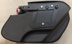 1044-Custom SADDLELINE HARLEY-DAVIDSON DYNA LOW RIDER FXDL SADDLEBAGS WITH QUICK DETACHABLE MOUNTS. - Image 8