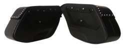 1034F- Saddleline Harley-Davidson Dyna Fat Bob FXDF Saddlebags With Quick Mounts. - Image 10