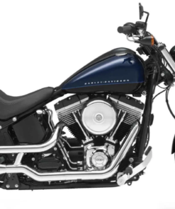 903L- SADDLELINE Harley-Davidson Softail Blackline FXS Lockable Saddlebags With Quick Disconnect Mounting.