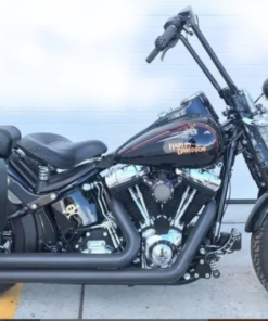905SQF – Saddleline Harley-Davidson Softail Crossbones FLSTSB Saddlebags with Quick Mounting Hardware.
