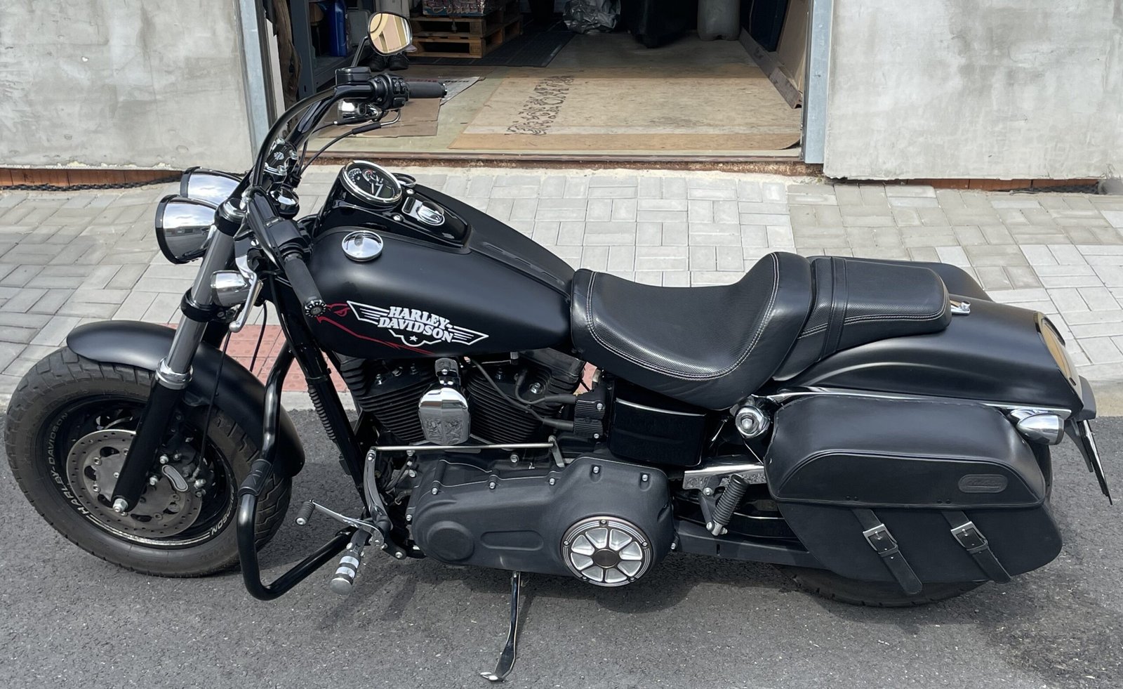 1031F- SADDLELINE HARLEY-DAVIDSON Saddlebags for Dyna Fatbob FXDF With Quick Mounts - Image 2