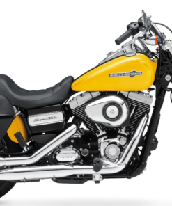 1013F-Saddleline Harley-Davidson Dyna Super Glide saddlebags FXDC Custom and FXD With Quick Detaching Mounts.