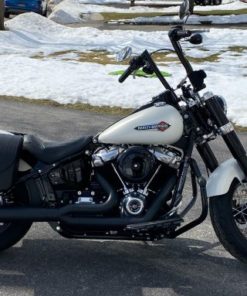 412L- Saddleline Harley_Davidson Softail Slim FLSL Saddlebags With Quick Detach Mounts. Lockable. 2018 onwards