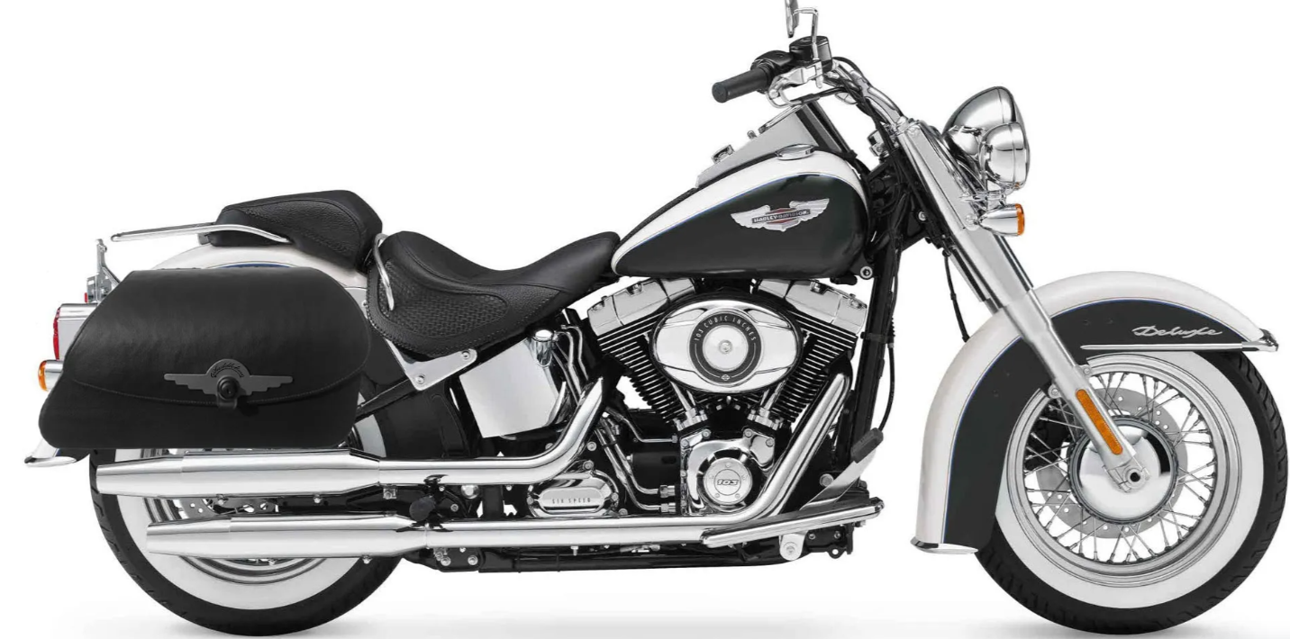 426L- Saddleline Harley-Davidson Softail Deluxe FLSTN Saddlebags With Quick Mounting And Lockable