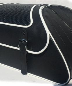 Alternative view of 425F- SADDLELINE HARLEY-DAVIDSON SOFTAIL DELUXE FLSTN Saddlebags With Quick Detaching Mounts.
