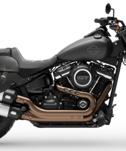 403F3- Saddleline Harley-Davidson Softail Fatbob FXFB / FXFBS Saddlebags with Quick Mounts.