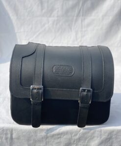Alternative view of SS481F2-Saddleline Harley-Davidson Saddlebags for Softail Standard FXST With Quick Disconnect Mounts. Classic 2 Buckles.