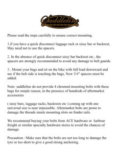 420F2-Saddleline Harley-Davidson Softail Deluxe FLD & FLDE Saddlebags ( 2018-2019-2020 -2021)With Quick Mounting. - Image 8