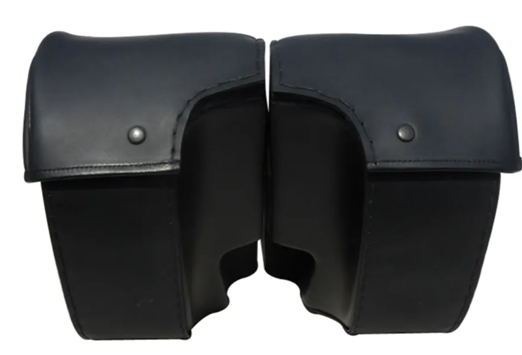 1015F- Saddleine Harley-Davidson Dyna Saddlebags Super glide FXDC Custom and FXD With Quick Detaching Mounts - Image 4