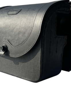 437L- Saddleline Harley-Davidson Softail Breakout FXSB / FXSBSE Saddlebags With Quick Disconnect Mounts.