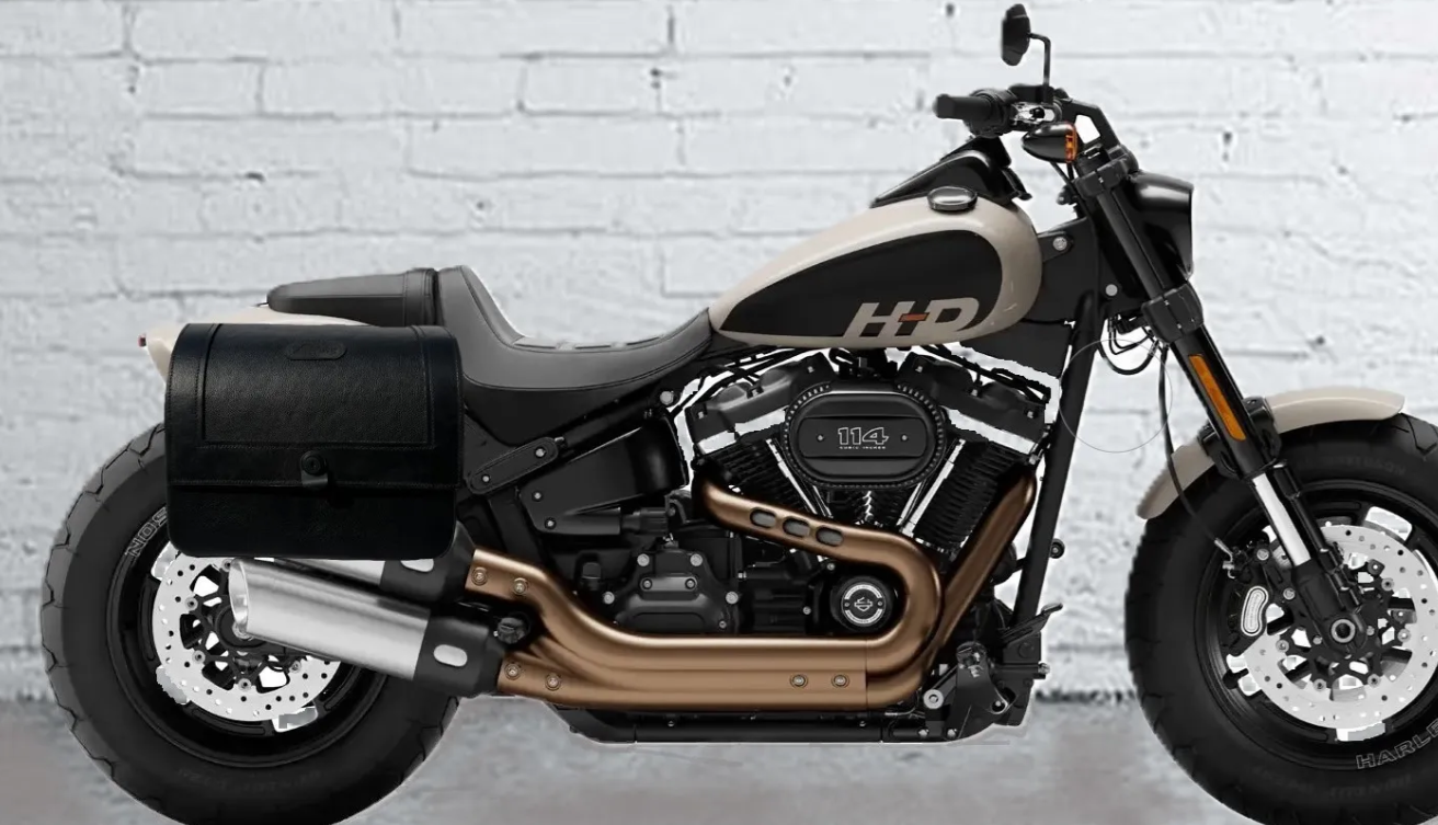 400L- Saddleline Harley-Davidson Softail Fat Bob FXFB FXFBS Saddlebags Quick Mounts.
