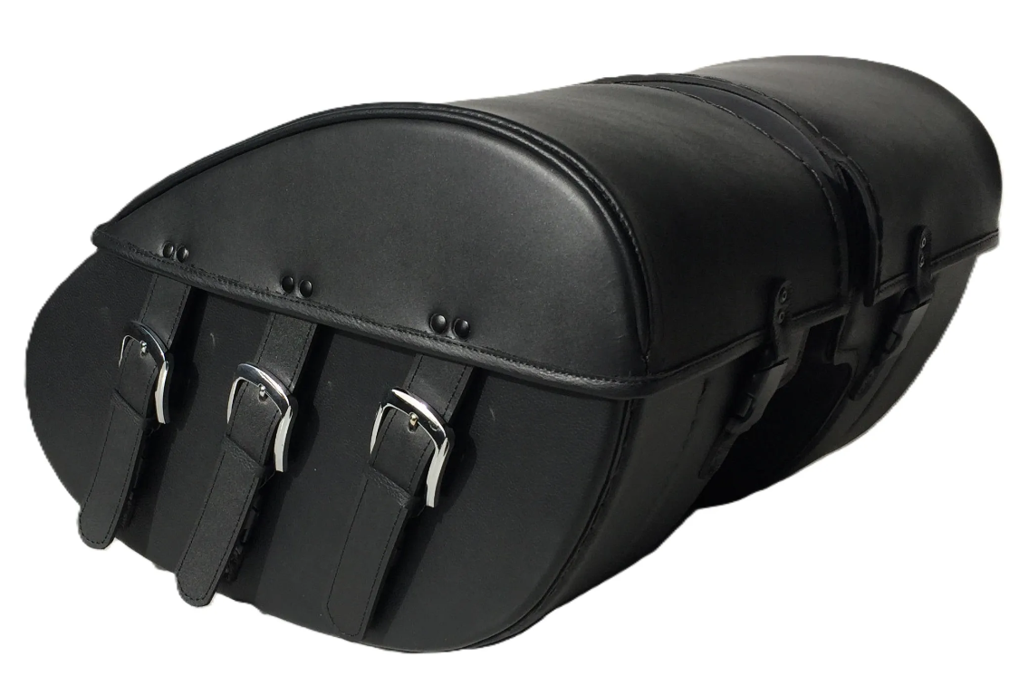 444TD3B- Saddleline Harley-Davidson Saddlebags for Softail Fat Boy FLFB & FLFBS ( For 2018-2024 ) With Quick Detaching Mounts. - Image 2