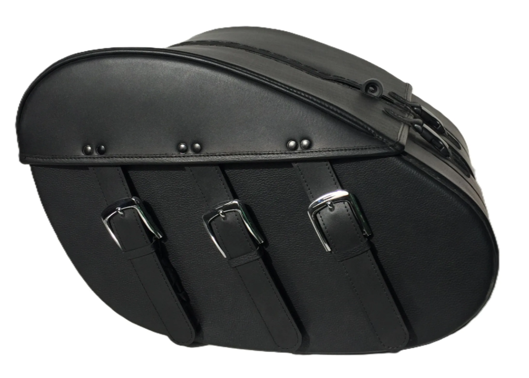 444TD3B- Saddleline Harley-Davidson Saddlebags for Softail Fat Boy FLFB & FLFBS ( For 2018-2024 ) With Quick Detaching Mounts. - Image 3