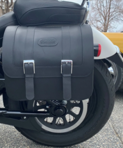Alternative view of 411F- Saddleline Harley_Davidson Softail Slim FLSL Saddlebags With Quick Detach Mounts. Years 2018 onwards