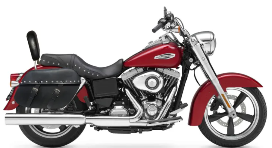1023ST- SADDLELINE HARLEY-DAVIDSON DYNA SWITCHBACK FLD SADDLEBAGS with Quick Detachable Mounts.