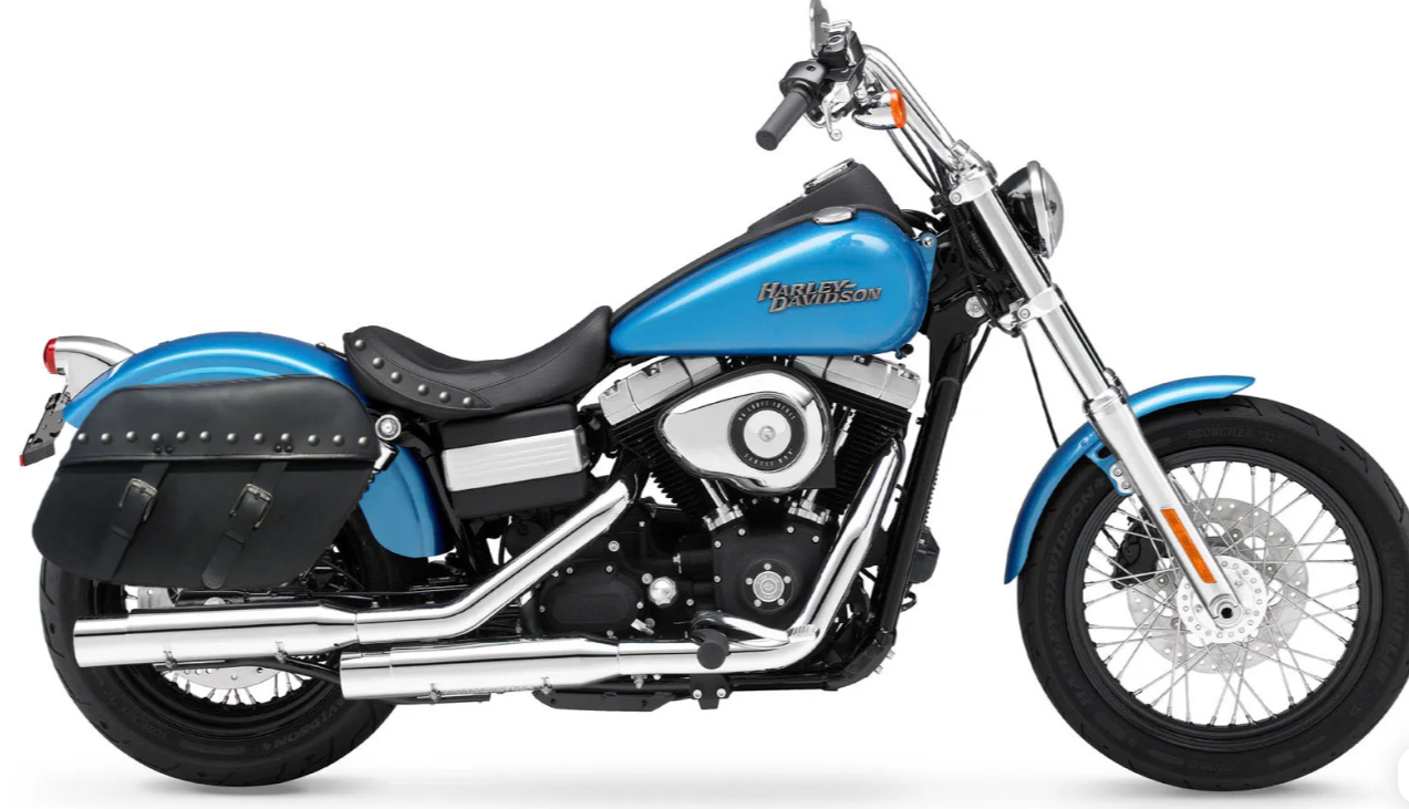 1005ST- SADDLELINE HARLEY-DAVIDSON Saddlebags for Dyna STREET BOB FXDB  With Quick Mounts.