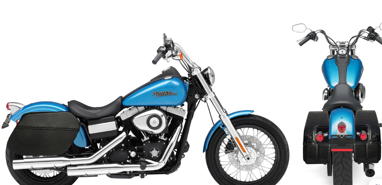 1007LK- SADDLELINE HARLEY-DAVIDSON Lockable saddlebags for DYNA STREET BOB FXDB with quick disconnect mounts.