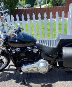 SS480L- Saddleline Harley-Davidson Saddlebags for Softail Standard FXST Lockable With Quick Disconnect Mounts.