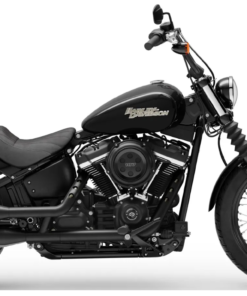 801F- Saddleline Harley-Davidson Softail Street Bob FXBB Saddlebags with Quick Mounting.