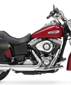 4122L- Saddleline Harley-Davidson Dyna Switchback FLD Saddlebags With Quick Detachable Mounts.