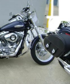 TD100F- Saddleline Harley-Davidson Dyna FXDC saddlebags with complete Hard Mount mounts.