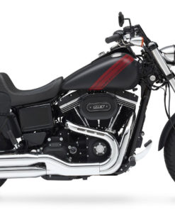 1033LK – Saddleline Harley-Davidson Dyna Fat Bob FXDF Saddlebags With Quick Mounts.