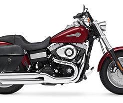 1034F- Saddleline Harley-Davidson Dyna Fat Bob FXDF Saddlebags With Quick Mounts.