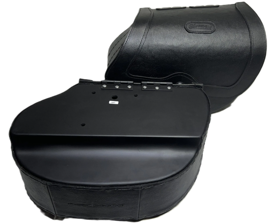 103LK-Saddleline Harley-Davidson Softail Standard FXST Saddlebags with Quick Disconnect Mounts. 2000 to 2008 - Image 8